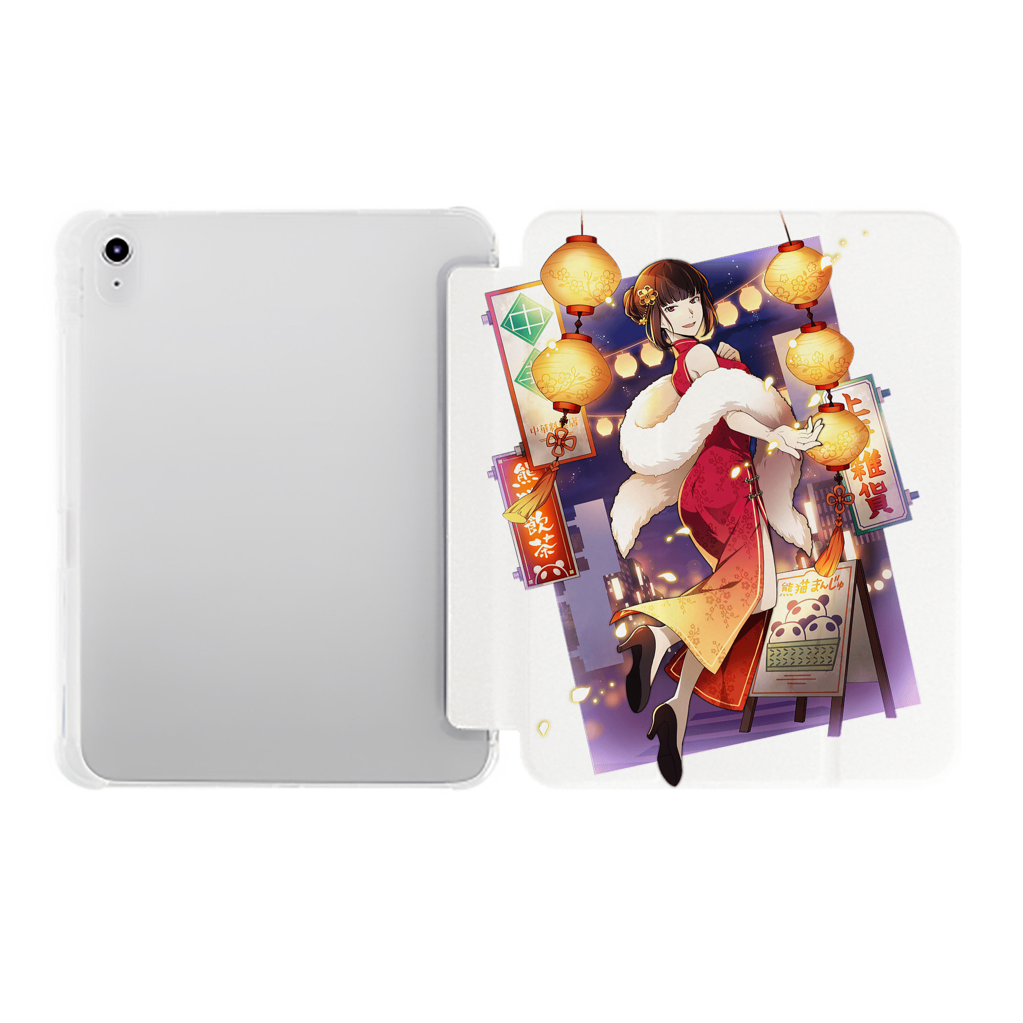 （画像用） 文豪ストレイドッグス Bungo Stray Dogs IPad ケース ペン収納付き 三つ折りスタンド PUレザー×シリコン 対応機種9.5/10.5/10.9インチ